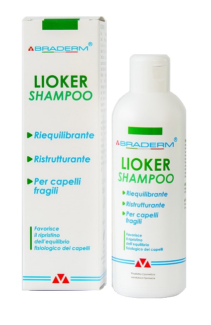 LIOKER SHAMPOO 200 ML BRADERM - Newepa Srl