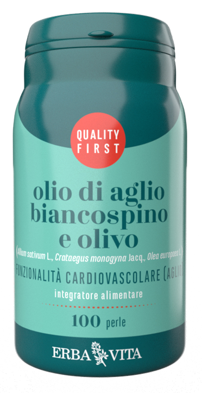 OLIO DI AGLIO BIANCOSPINO E OLIVO 100 PERLE - Newepa Srl