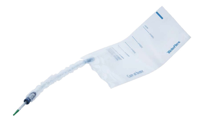 CATETERE VESCICALE AUTOLUBRIFICANTE LIQUICK X-TREME PLUS RIVESTIMENTO IDROFILO CON SACCA RACCOGLI URINA DIAMETRO CH12 LUNGHEZZA 43 CM PUNTA ERGOTHAN 2 FORI SFALSATI 30 PEZZI - Newepa Srl
