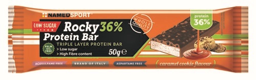 ROCKY 36% PROTEIN BAR CARAMEL COOKIE BARRETTA 50 G - Newepa Srl