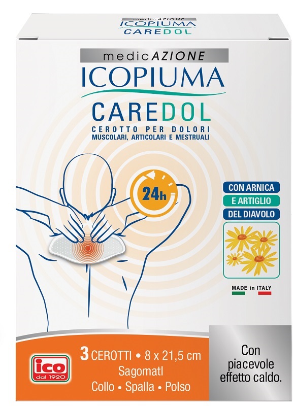 ICOPIUMA CAREDOL CEROTTO DOL COLLO-SPALLA-POLSO 3 PEZZI - Newepa Srl