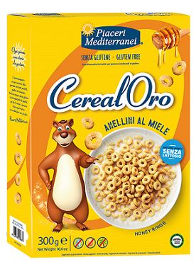 PIACERI MEDITERRANEI CEREALORO ANELLINI MIELE 300 G - Newepa Srl