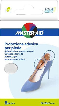 PROTEZIONE ADESIVA MASTER-AID FOOTCARE TRASPARENTE MIX 6 PEZZI A5 - Newepa Srl
