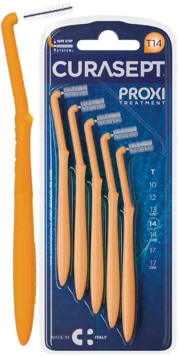 CURASEPT PROXI ANGLE T14 ARANCIO/ORANGE 5 PEZZI - Newepa Srl