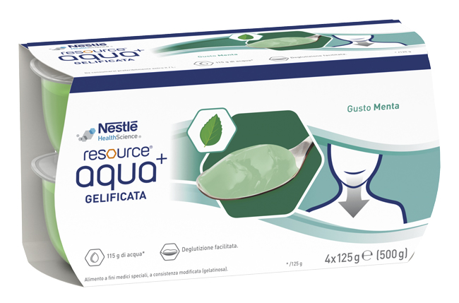 RESOURCE AQUA ACQUA GELIFICATA+MINT CUP 6 4X125 G - Newepa Srl