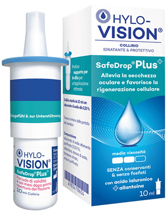HYLOVISION SAFE DROP PLUS COLLIRIO IDRATANTE E PROTETTIVO 10 ML - Newepa Srl