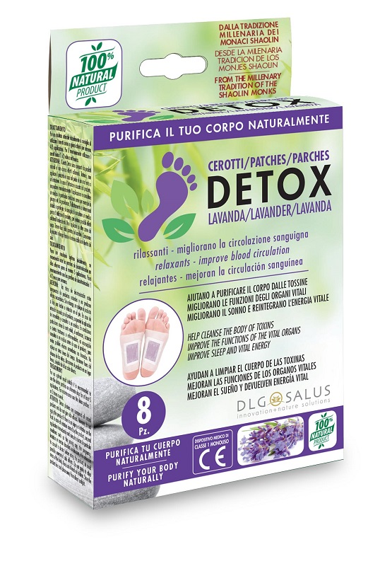 CEROTTI DETOX PIEDI LAVANDA 8 PEZZI - Newepa Srl
