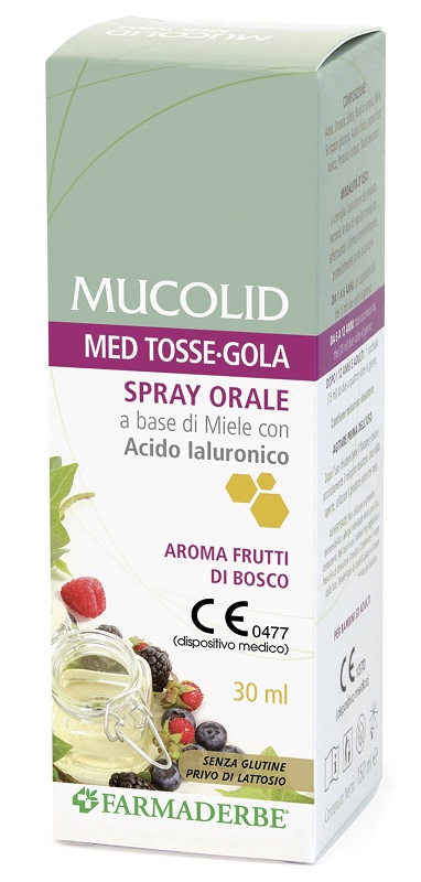 MUCOLID MED TOSSE GOLA SPRAY ORALE 30 ML AROMA FRUTTI DI BOSCO - Newepa Srl