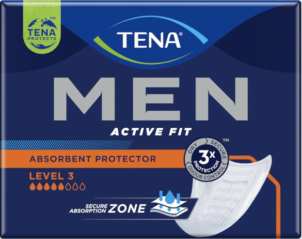 ASSORBENTE INCONTINENZA LEGGERA TENA MEN LIVELLO 3 DUOPACK 2 X 8 PEZZI - Newepa Srl