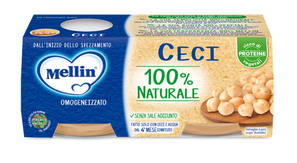 MELLIN OMOGENEIZZATO CECI 2 X 80 G - Newepa Srl
