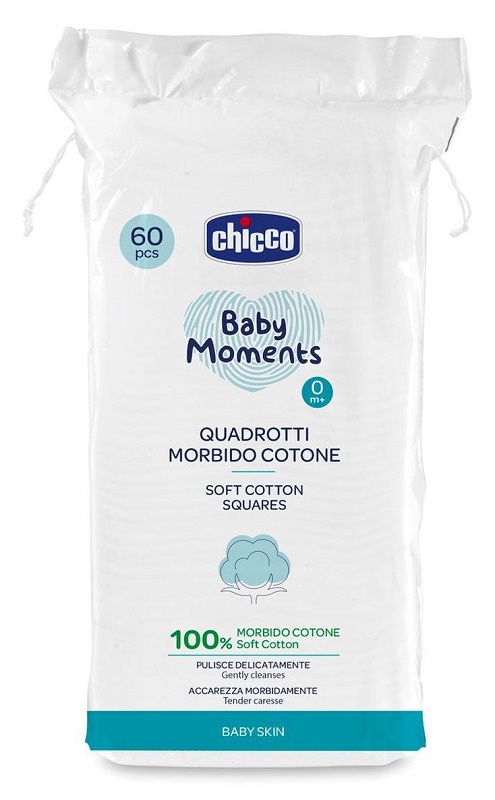 CHICCO BABY MOMENTS QUADROTTI 60 PEZZI - Newepa Srl