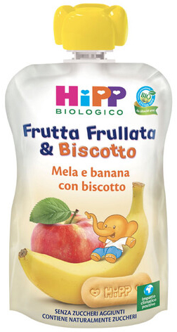 HIPP BIO FRUTTA FRULLATA&BISCOTTO MELA BANANA BISCOTTO 90 G - Newepa Srl