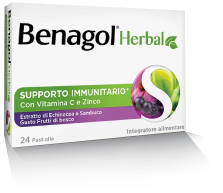 BENAGOL HERBAL FRUTTI DI BOSCO 24 PASTIGLIE - Newepa Srl