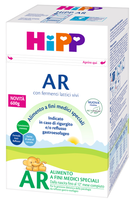 HIPP LATTE ANTIREFLUSSO CON METAFOLINA 600 G - Newepa Srl