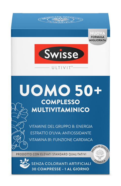 SWISSE MULTIVITAMINICO UOMO 50+ 30 COMPRESSE - Newepa Srl